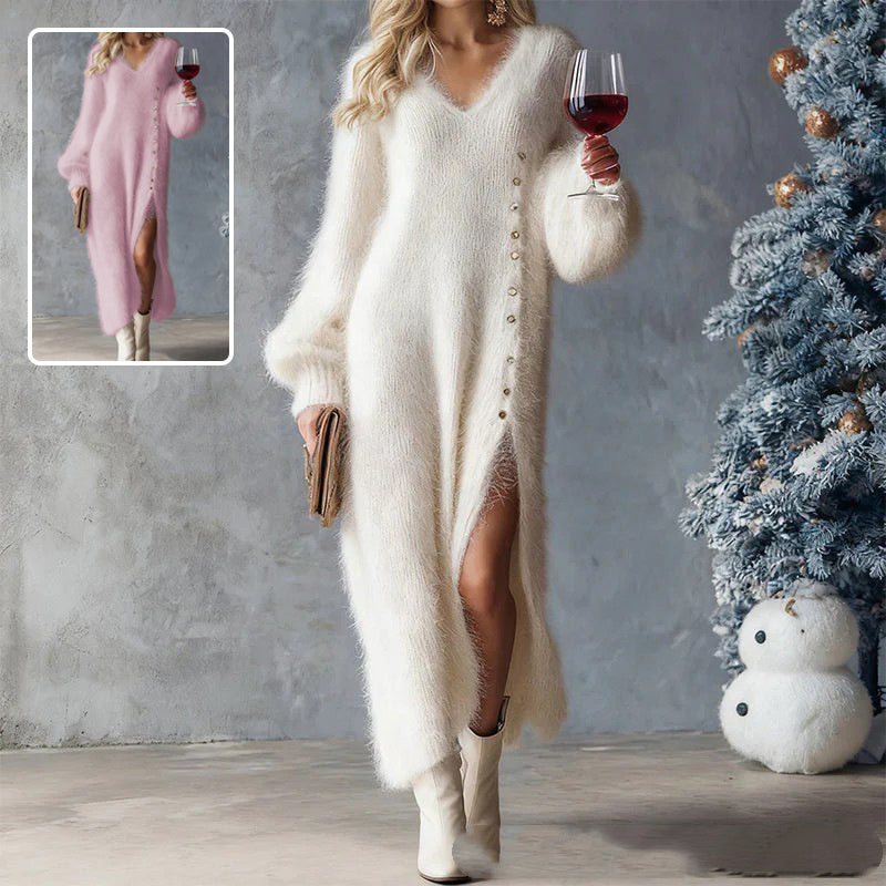 Ella Fuzzy Sweater Dress