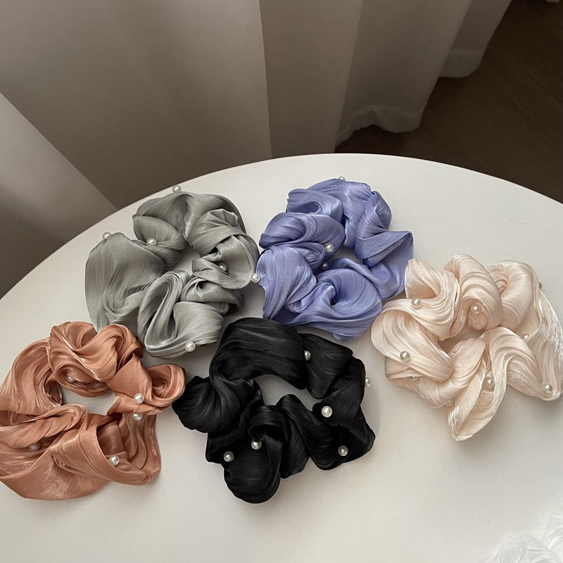 Pearl Wavy Scrunchies