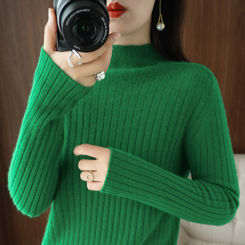 Half-high Collar Bottoming Sweater