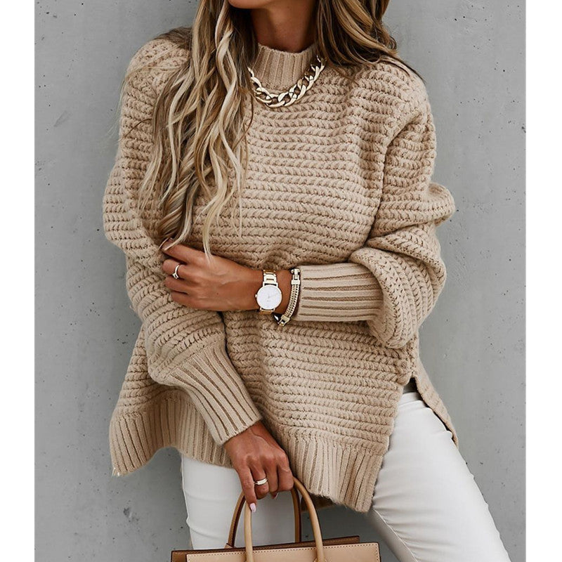 Side Slit Knit Sweater