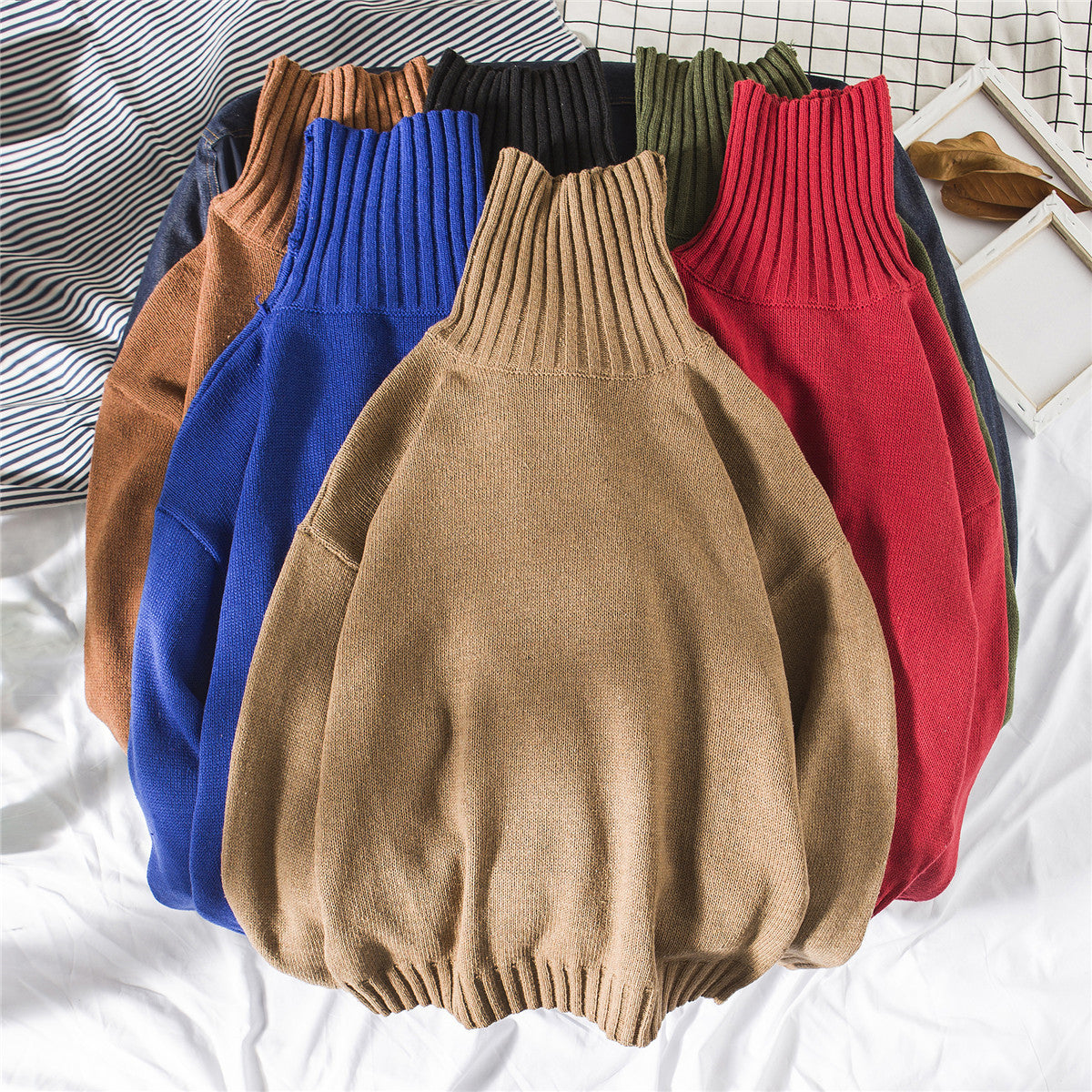 Autumn turtleneck sweaters