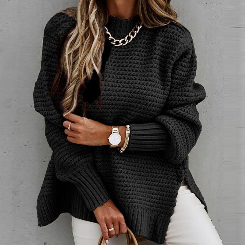 Side Slit Knit Sweater