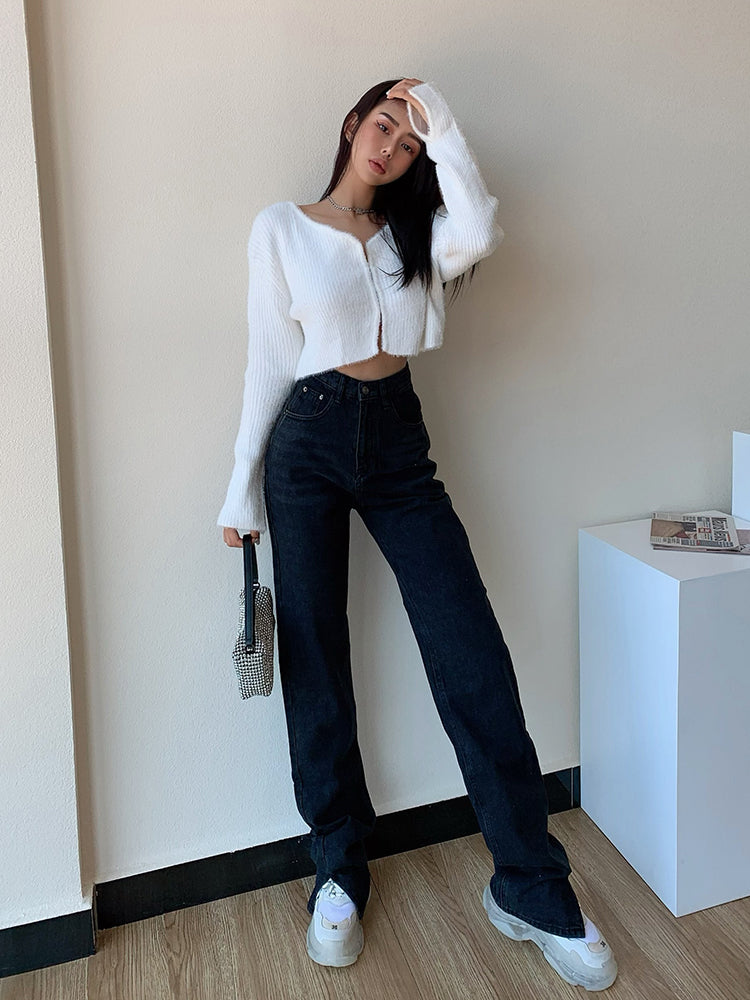 Slimming Wide Leg Jeans