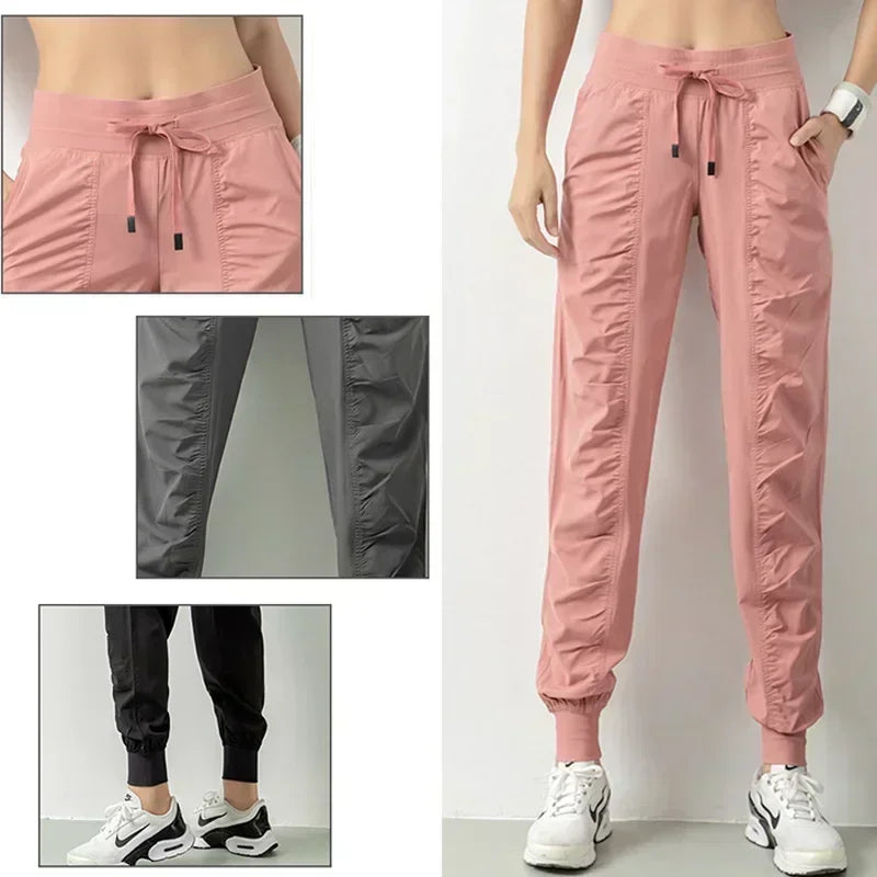 Zoey Quick-Dry Athletic Joggers with Pockets