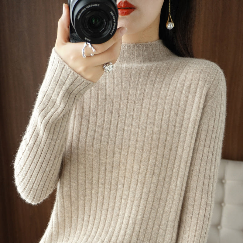 Half-high Collar Bottoming Sweater