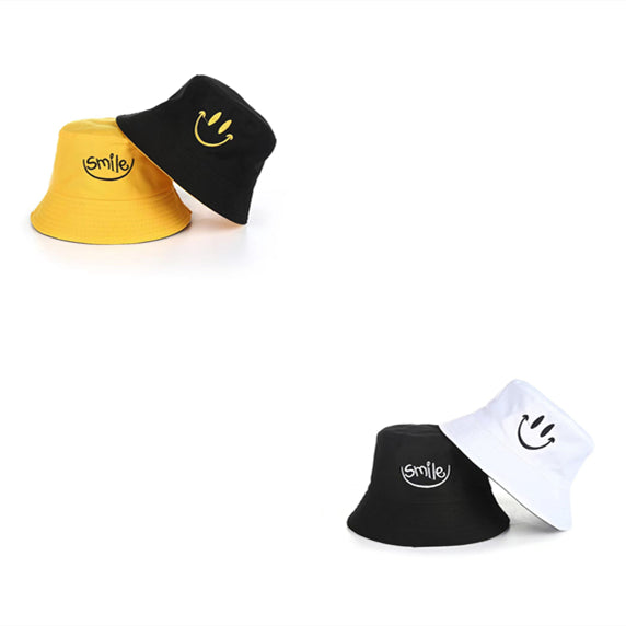 Double Sided Smile Bucket Hat