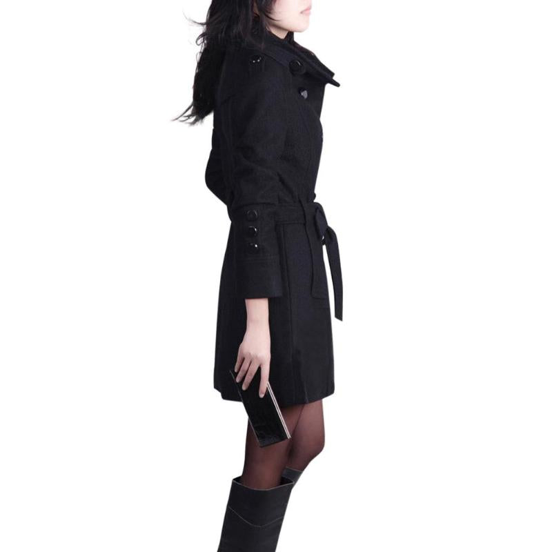 Zeli Woolen Trench Coat
