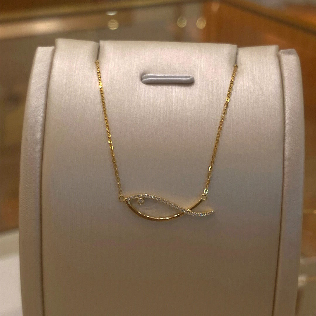 Purified Golden Fish Necklace