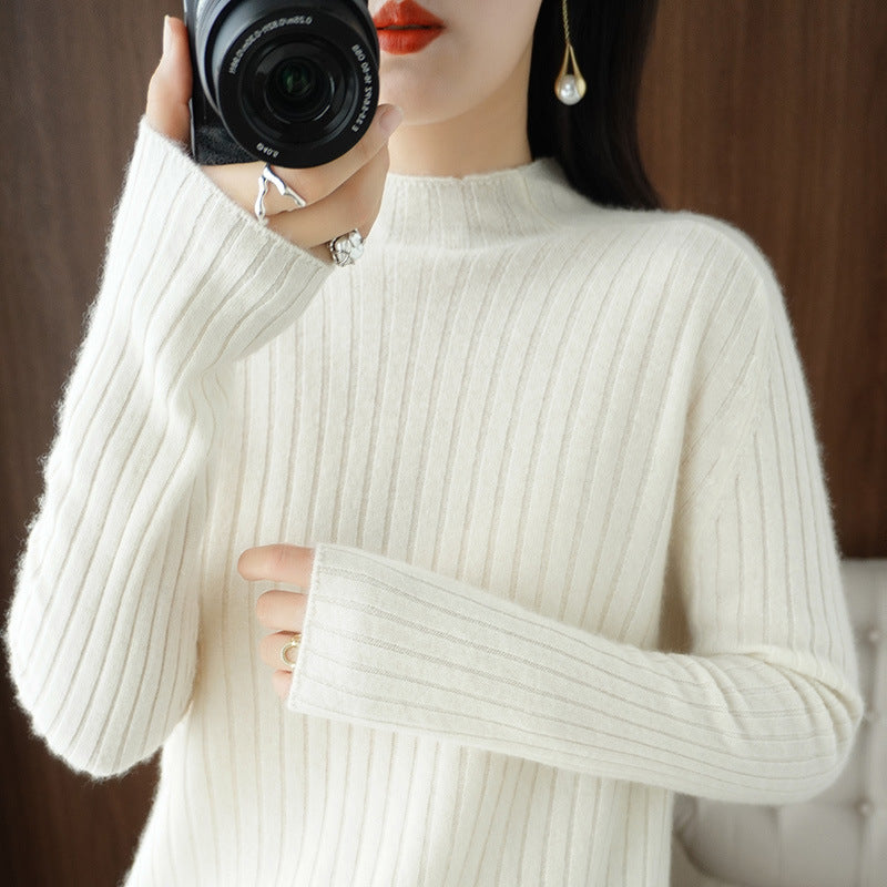 Half-high Collar Bottoming Sweater