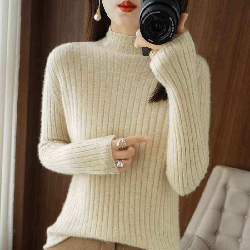Half-high Collar Bottoming Sweater