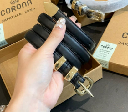 Premium Gold Buckle Belt