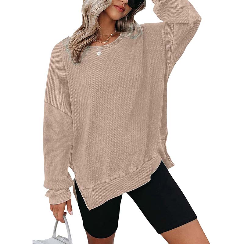 Waffle Knit Sweatshirt
