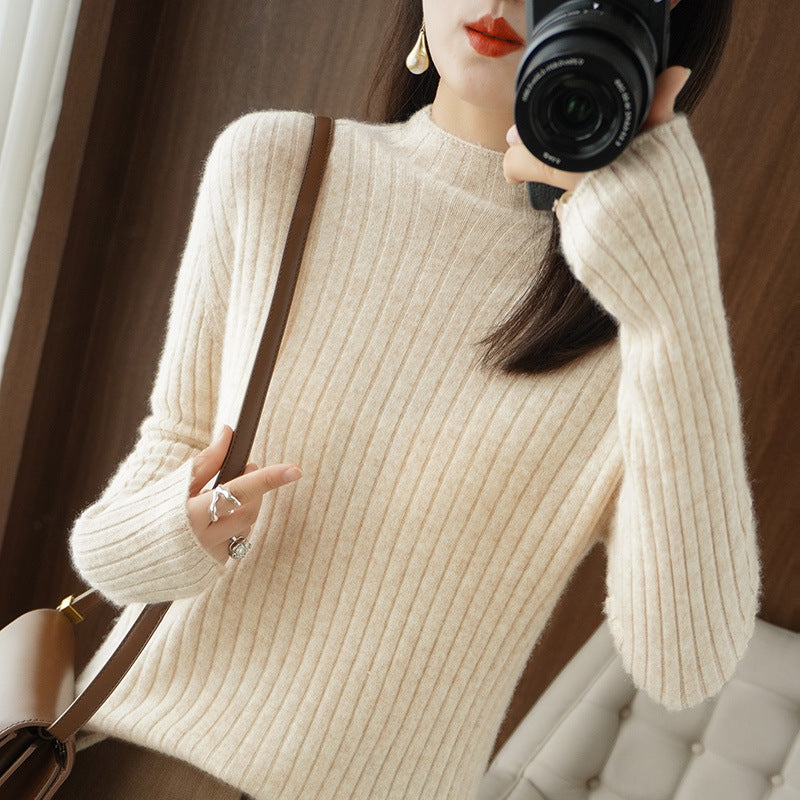 Half-high Collar Bottoming Sweater