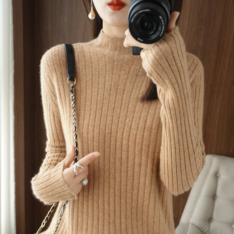 Half-high Collar Bottoming Sweater