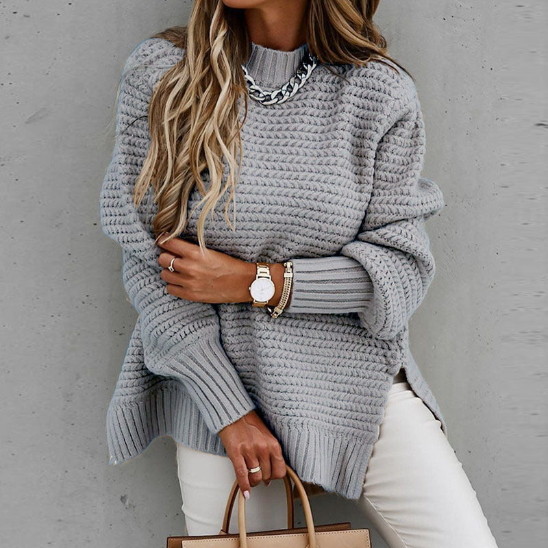 Side Slit Knit Sweater
