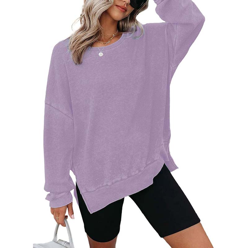 Waffle Knit Sweatshirt