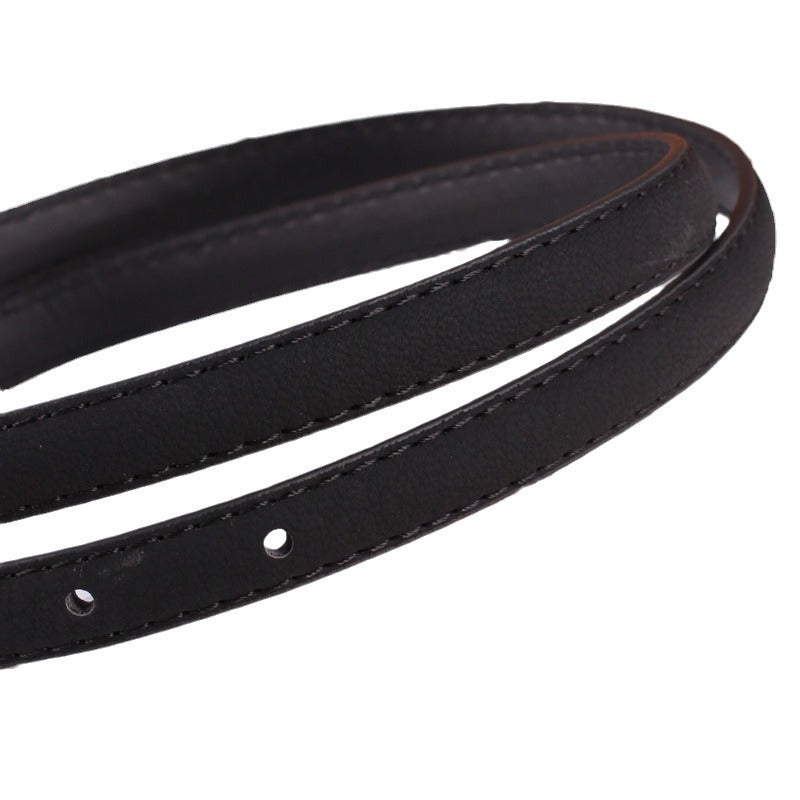 Sleek Leather Buckle Belt