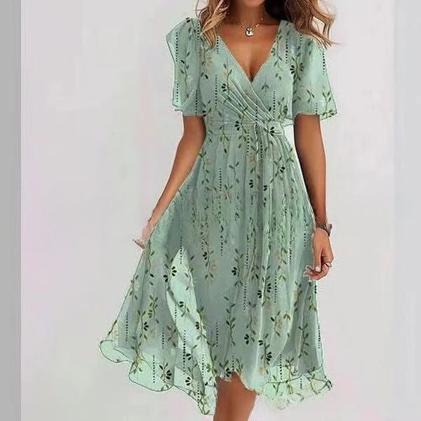 Charlotte Summer Flower Printed Dress